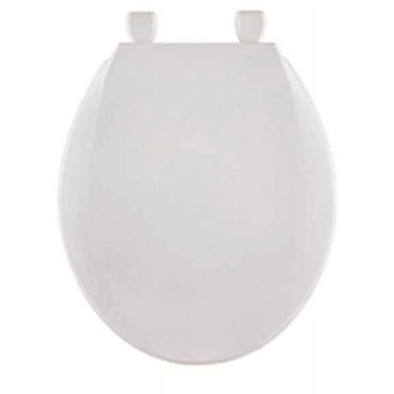 Plastic Round Toilet Seat - White