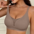 thumbnail image 3 of MEICHEN Trendy Solid Seamless Underwear Jelly Bras for Women Casual Push Up Full Coverage Bralettes Summer Fall Fashion Essentials Clothes, 3 of 7