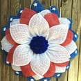 thumbnail image 4 of Patriotic Wreath 4th of July Wreath Patriotic Wreaths for Front Door 4th of July Wreaths for Front Door Patriotic Wreath for Front Door Fourth of Julys Wreath and Veterans Day Decor, 4 of 4