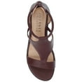 thumbnail image 4 of Journee Womens Trayle Wedge Back Heel Zip Sandals, Widths Available, 4 of 9