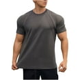 thumbnail image 2 of pstuiky Camisa de manga corta para hombre, Blusas deportivas casuales de manga corta con cuello redondo y color sólido para hombre ropa de hombre xl, 2 of 4