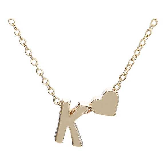 Gold Initial Necklace For Women Elegant K Alphabet Pendant Jewelry Minimalist For Her