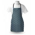 thumbnail image 3 of Tree Apron Hand Drawn Composition of Abstract Forest with Dark Toned Polka Dotted Background, Unisex Kitchen Bib Apron with Adjustable Neck for Cooking Baking Gardening, Baby Blue Black, by Ambesonne, 3 of 3