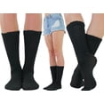 thumbnail image 5 of ToBeInStyle Pack of 3 of Colorful Unisex Fashion Slouch Socks - Black, 5 of 7