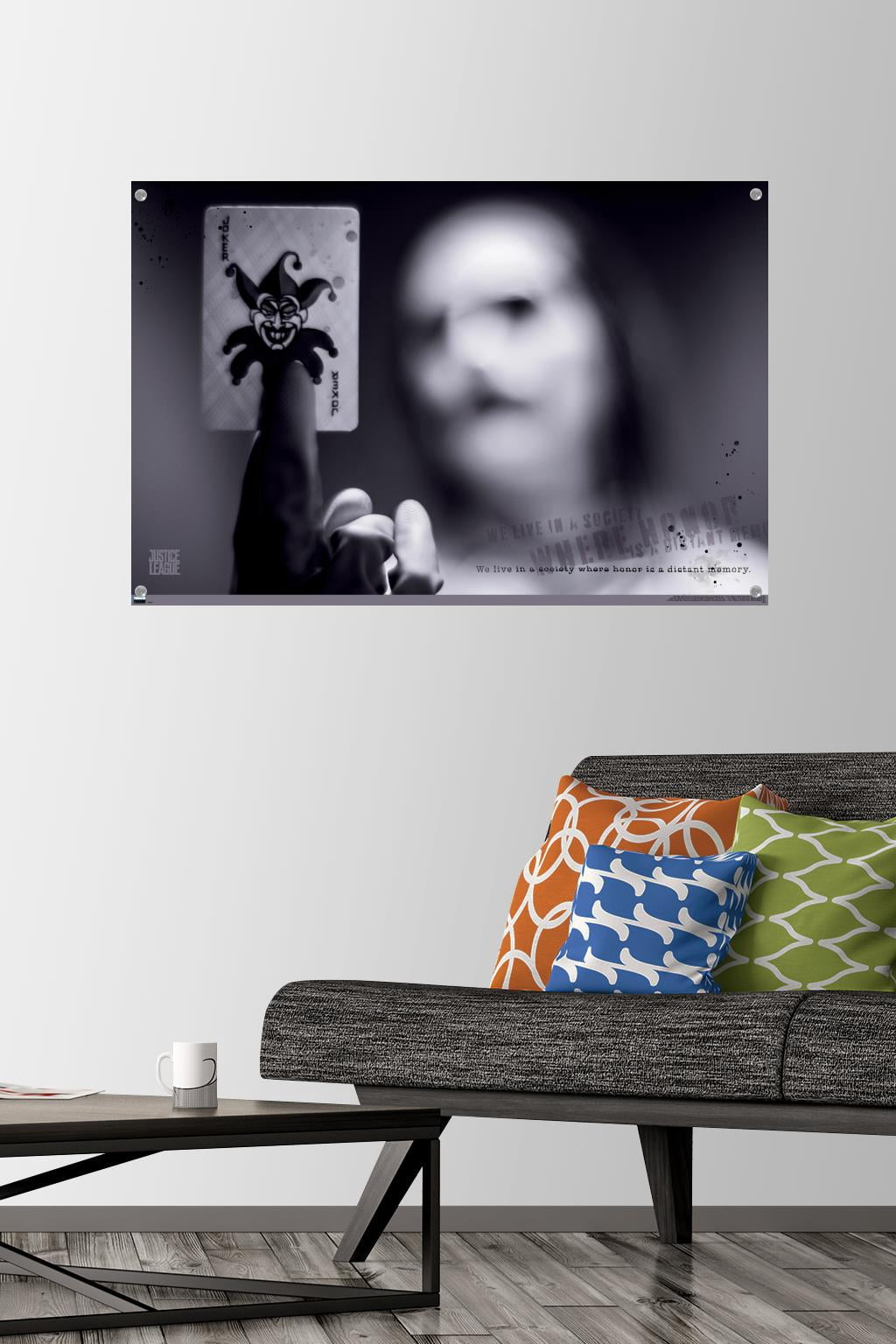 DC Zack Snyder's Justice League - Joker Card Wall Poster with Pushpins, 22.375" x 34"