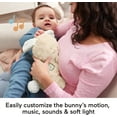thumbnail image 6 of Fisher-Price Soothe & Settle Bunny Plush Baby Infant Toy & Sound Machine with Motion, Multicolor, 6 of 8