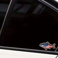 thumbnail image 4 of 1PC American Flag Fishing Decal, Cartoon Pattern Vinyl Sticker for Car, Van, Truck, Wall, Laptop, Door, Window - Rear Placement, Plastic Surface Recommendation, Single Use, Animal Theme, Irregular Sha, 4 of 5