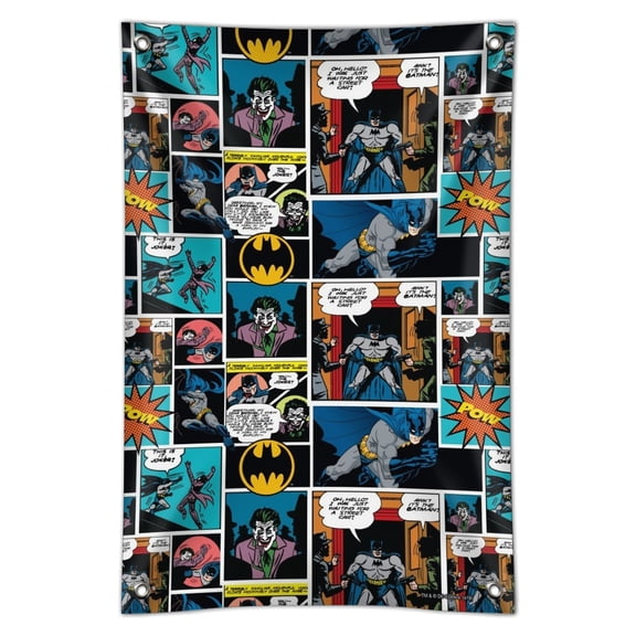 Batman Comic Pattern Home Business Office Sign