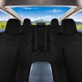 thumbnail image 3 of For 2017-2024 Tesla Model 3 FH Group Faux Leather Custom Fit Car Seat Covers   Black - Full Set, 3 of 8