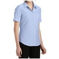 thumbnail image 4 of Yellow Rooster Women's Short Sleeve SuperPro Oxford Shirt Oxford Blue S, 4 of 6
