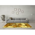 thumbnail image 3 of Ahgly Company Indoor Rectangle Abstract Yellow Modern Area Rugs, 5' x 8', 3 of 4