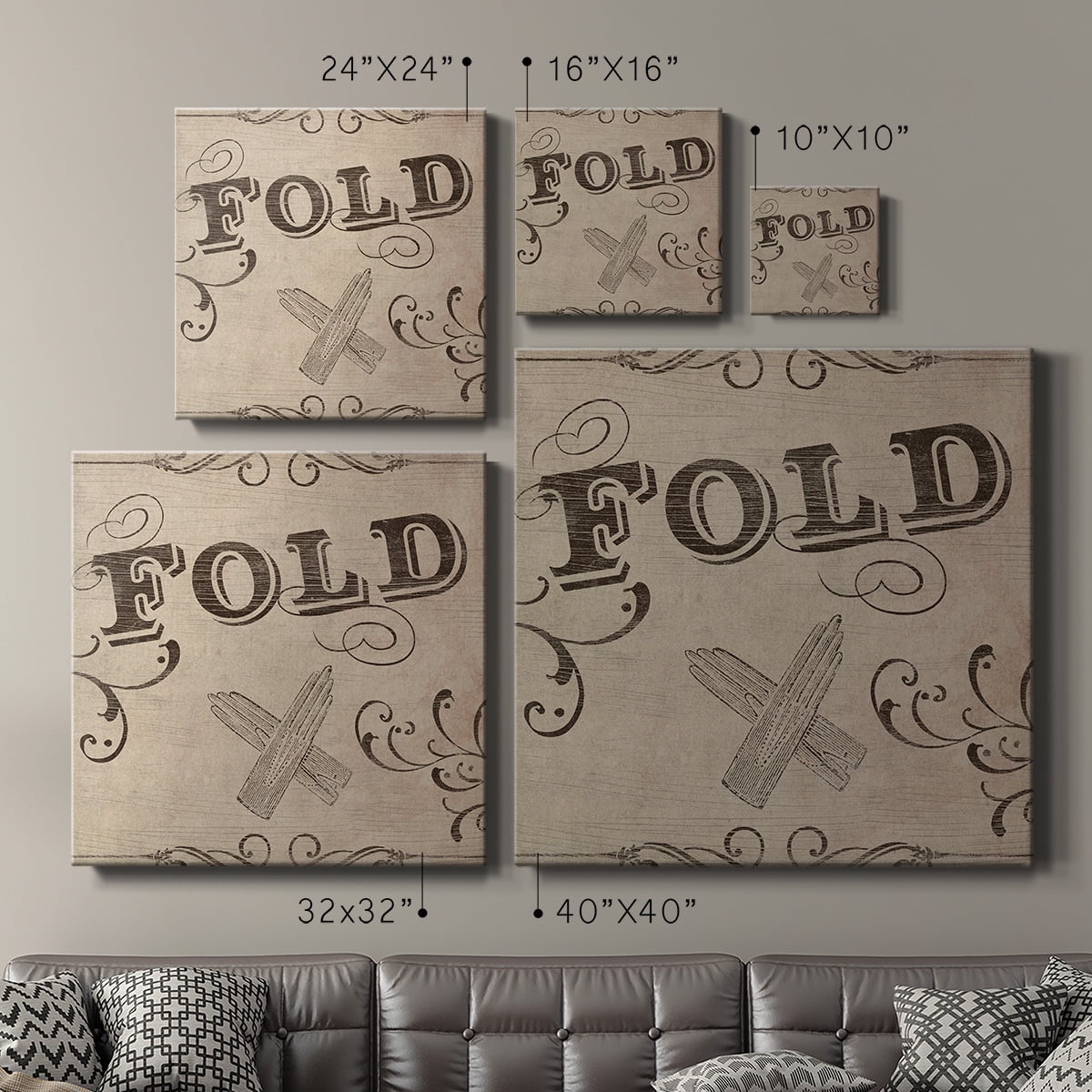 Wexford Home Custom Adagio VII-Premium Gallery Wrapped Canvas, 40" x 40" - Ready to Hang