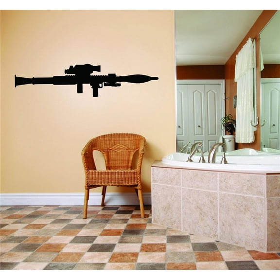 Custom Decals Black L 8X50 Inches