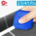 thumbnail image 2 of Silicone Caulking Tile Window Grout Edge Joint Sealant Spreader Spatula Scraper for Bathroom Kitchen Hand Construction Tools Set Kit07 3Pcs, 2 of 6