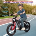 thumbnail image 5 of Huloretions Electric Dirt Bike For Kids,Electric Motorcycle Electric Balance Bike,24V 250W Electric Dirt Bike For Kids,3 Speed Settings,Up to 15.53 MPH,16IN Off-Road Tires Electric Motorcycle For Boys, 5 of 7