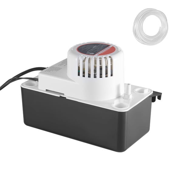 Automatic AC Condensate Pump with Float Switch,1/50 HP,65 GPH,15 ft Lift,1/2 Gal Tank&20 ft Hose for Air Conditioner,Dehumidifier,Furnace,Ice Maker
