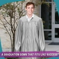 thumbnail image 6 of Endea Graduation Shiny Silver Graduation Gown, 6 of 8