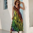 thumbnail image 2 of Animal Print Patterns Sleeveless Dress Woman Fashion Long Dresses Women's Summer Suit Dress 2025, 2 of 7