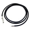 thumbnail image 6 of 3mm Black Braided Pu Leather String Rope Necklace Stainless Steel Clasp Rope 45cm, 6 of 8