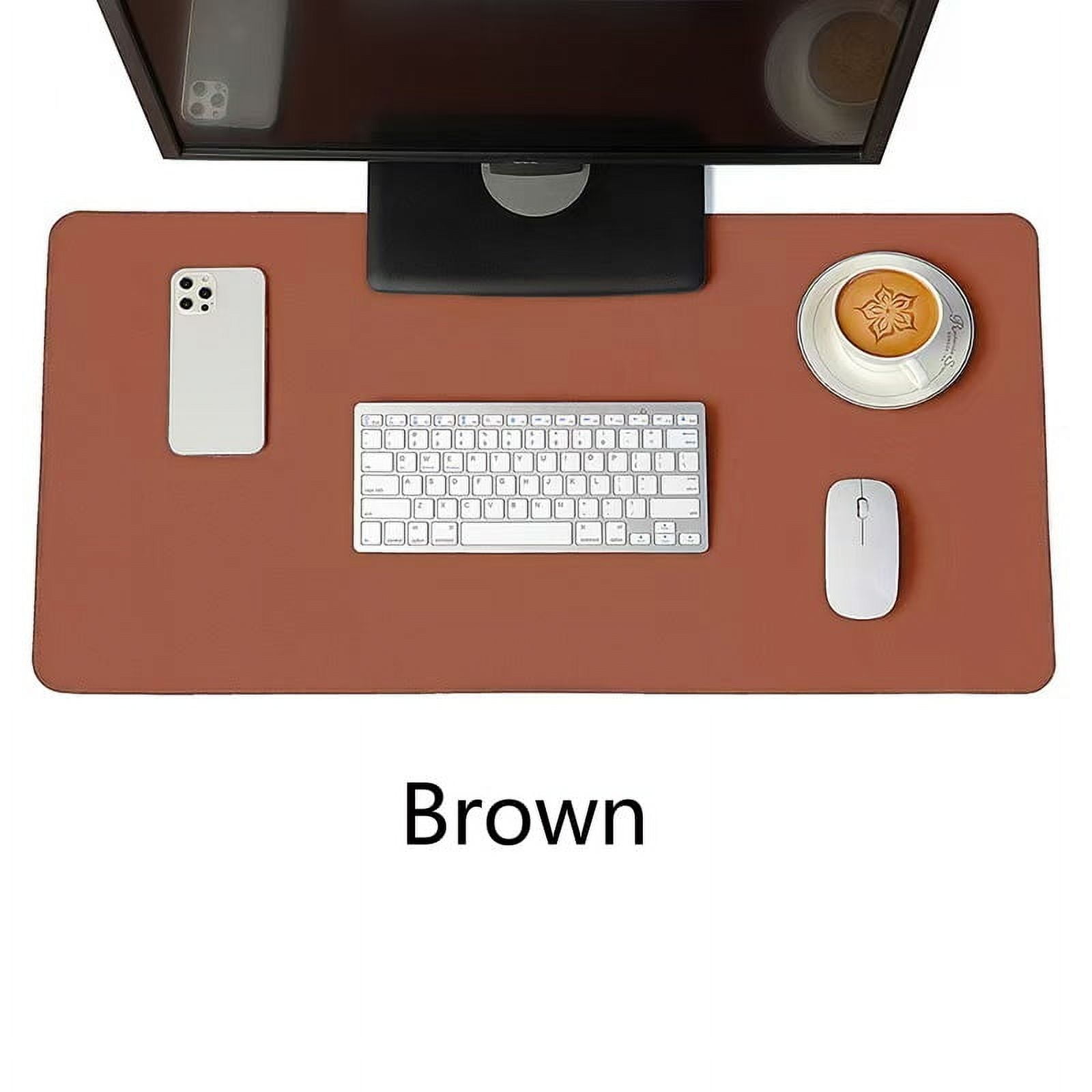Portable Mouse pad large Gaming Waterproof Non-slip PU Leather Suede Desk Mat Computer Keyboard desk pad Mats white mousepad