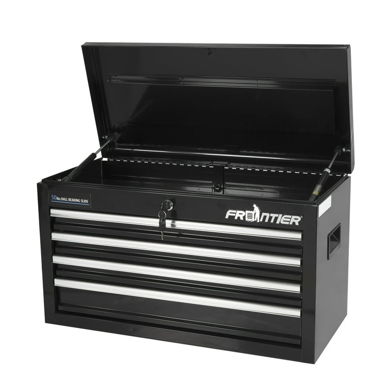 Frontier 26 inch 4 Drawer Tool Chest Organizer Black Steel