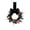 A, variant on BUTASY Halloween Wreath for Front Door, Black Artificial Flower Wreath for Halloween Indoor Decorations Centerpiece Party Holiday Wall Home Decor