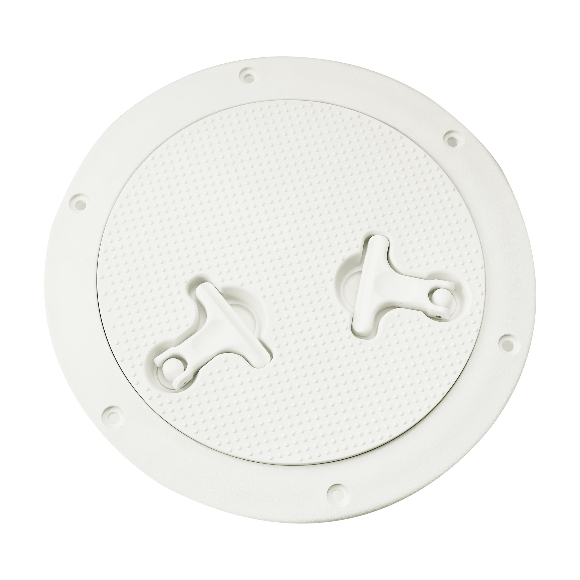 Unique Bargains 8" Boat Inspection Deck Plate Hatch Marine Round Inspection Hatch with Detachable Cover White