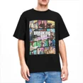 thumbnail image 2 of Camiseta novedosa Breaking Bad GTA Collage para hombre y mujer, cuello redondo, 100 % algodón, manga corta, tallas S a 4XL, 2 of 4