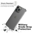 thumbnail image 4 of iphone 15 Pro Clear Case with Tempered Glass Screen Protector, Non-Yellowing Shockproof Phone Case Cover for Apple iphone 15 Pro, eBizWare Full Body Protective Slim Bumper -Clear, 4 of 10