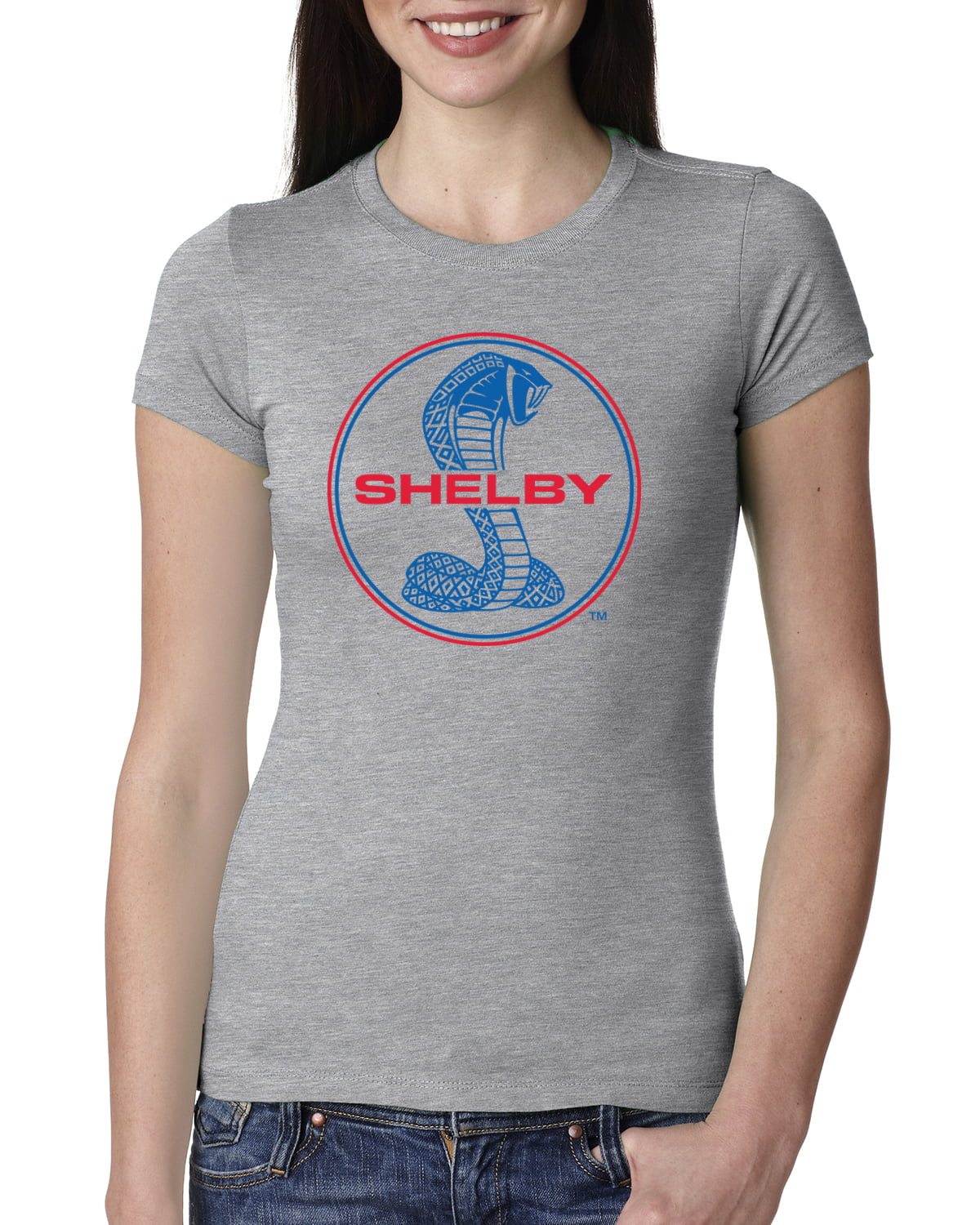Mens Cars and Trucks Graphic T-Shirt Shelby Cobra USA Logo Emblem Powered by Ford Motors 