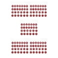 thumbnail image 1 of ZLight 26 Pcs Breloques Initiales Bijoux Pendentif Suspendu Fait Main Double Face Plat Rond Alliage Boucles d'Oreilles Rouge 5Ensemble, 1 of 6