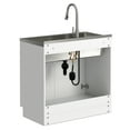 thumbnail image 4 of Modern Wide Shaker 36-inch Utility Sink & Cabinet in Pure White, 4 of 18