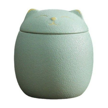 

BINGLI Storage Jar 160ml Cat Ceramic Tea Jar Kitchen Storage Jar Mini Tea Kettle Ceramic Teapot Tea Sugar Coffee Cute Mugs Multi-function Storage Jar Decorative Storage Jar Bulk