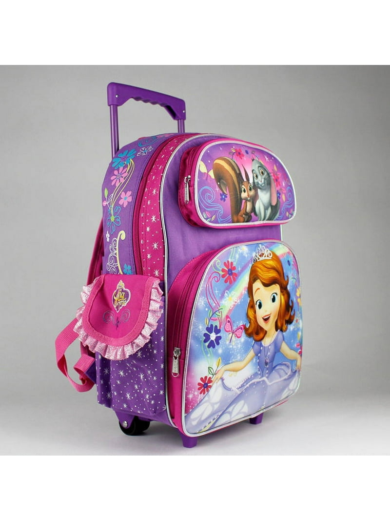 Sofia The First Rainbow Magic Full Size Rolling Backpack (16in