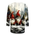 thumbnail image 5 of LbsKUS Clearance Sale,Women's Christmas Tees Funny Gifts 3/4 Sleeve Pullover Tops Ladies Clothes Snowflake Snowman Graphic Tee Shirts Trendy Baggy Crewneck Tshirt(Multicolor,L), 5 of 5