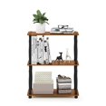 thumbnail image 5 of Furinno Turn-N-Tube 3-Tier Compact Multipurpose Shelf Display Rack with Classic Tube, Light Cherry/Black, 5 of 5
