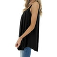 thumbnail image 3 of UVN Tank Tops for Women Pleat Spaghetti Strap Camisole Sleeveless Summer Tops Loose Fit Beach Tank Ladies Casual Tank Top, 3 of 7