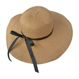 Multicolor Floral Crochet Straw Sun Hat Foldable Wide Brim Bucket Hat LinYooLi Women Wide Brim Crochet Bucket Hat Foldable Summer  main image 4