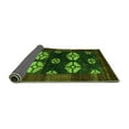 thumbnail image 2 of Ahgly Company Indoor Rectangle Abstract Green Modern Area Rugs, 2' x 4', 2 of 4