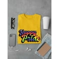 thumbnail image 3 of Happy Pride Bubblegum Text T-Shirt Men -Smartprints Designs, Male 4X-Large, 3 of 4