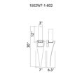 thumbnail image 3 of Lampe Murale Intégrée LED Satin Or, 3 of 8