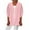 Pink, variant on Hyknon Cardigan for Women 2024 Casual Loose Fitting Mesh Open Front Cover up Cardigan Fashion Basic Solid Color Temperament Long Sleeve Shirts