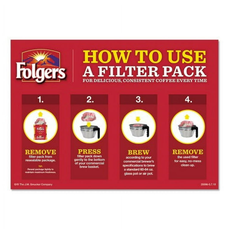 Coffee Filter Packs, Decaffeinated Classic Roast, 9/10oz, 10/Pack, 4 Packs/Carton Coffee Filter Packs, Decaffeinated Classic Roast, 9/10oz, 10/Pack, 4 Packs/Carton