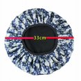 thumbnail image 3 of Gorro de ducha impermeable reutilizable YONGSHENG doble capa suave forro de satén extra grande azul, 3 of 3