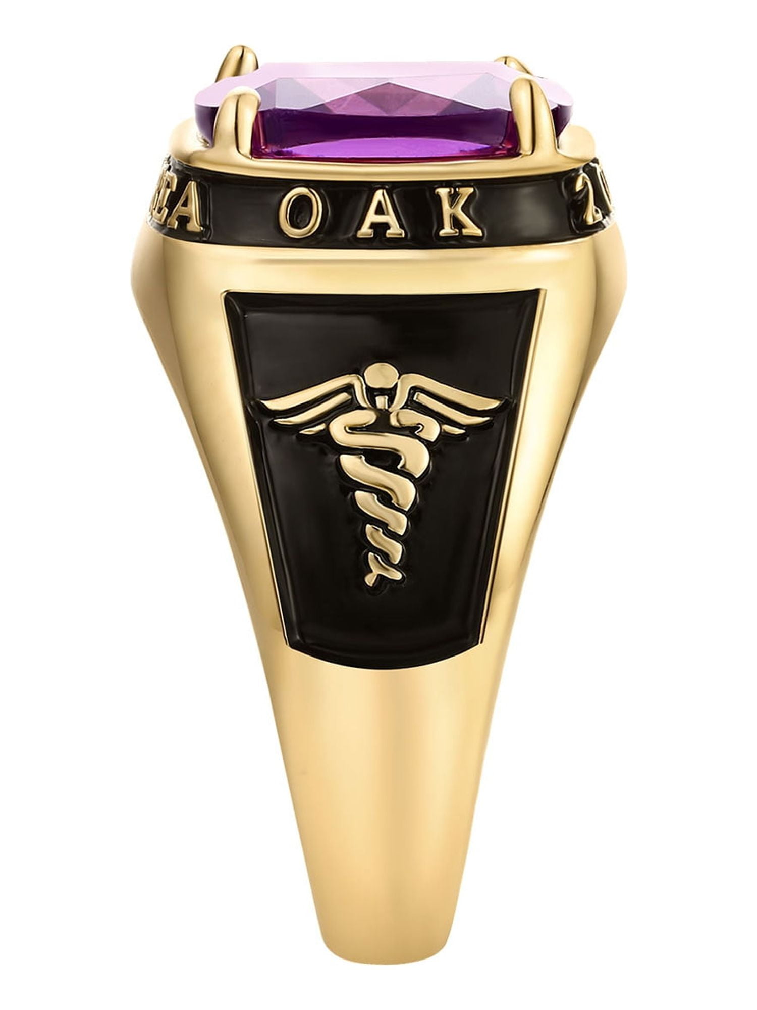 Order Now for 2025 Graduation, Freestyle Women's Prong station Birthstone Class Ring, Personalized, High School or College