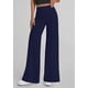 thumbnail image 4 of Pantalones Palazzo de Pierna Ancha PRETTYGARDEN Azul Marino Talla XX-Large, 4 of 4
