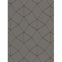 Brewster Albion Taupe Geometric Wallpaper