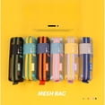thumbnail image 2 of Transparent Solid Color Stationery Bag With Zipper, Mesh Pencil Case, Contrasting Pencil Bag For Students, 2 of 5