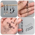 thumbnail image 2 of EeaseMX 10 piezas de ganchos en forma de S en miniatura para casa de muñecas, accesorios para muebles de muñecas de juguete, 2 of 7