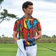 thumbnail image 3 of Fotbe Colorful Arrow Graffiti Pattern Camiseta Polo de Golf para Hombre con Estampado – Camisa Deportiva Transpirable con Cuello Abotonado-X-Large, 3 of 6